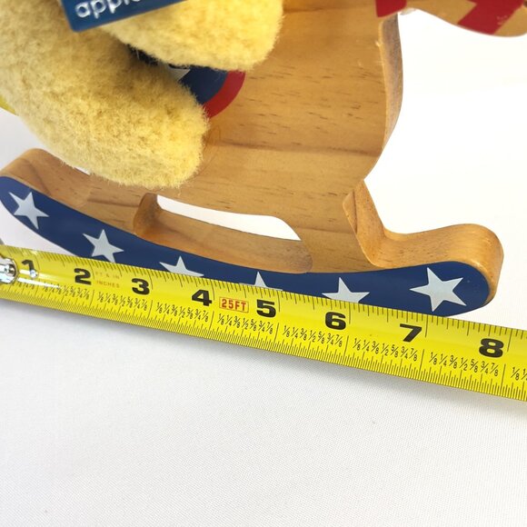 Applause Vintage Plush Teddy Bear Wood Rocking Horse Bears in Toyland 1976 - Picture 10 of 10